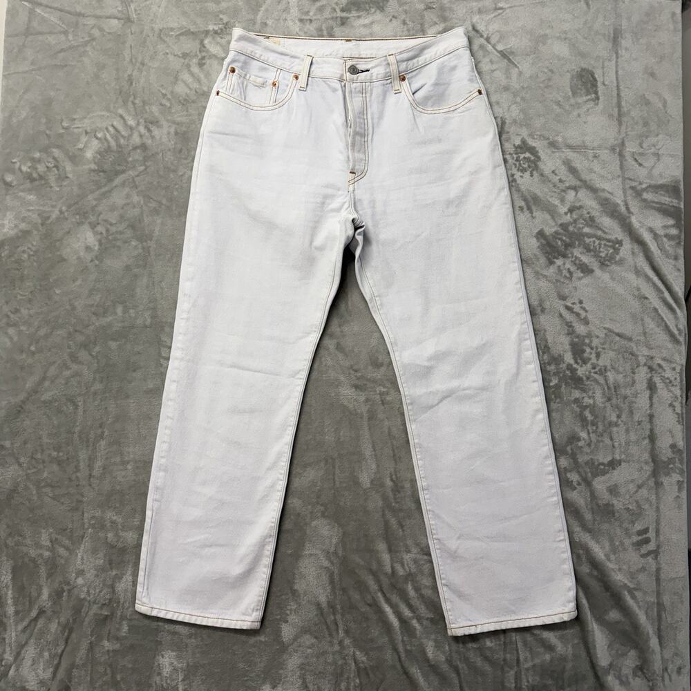 Levi’s Premium 501 '90s Jeans Women's 31x30*Fits33x29 White Straight Leg Cotton